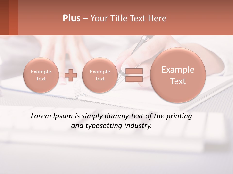A Person Writing On A Piece Of Paper With A Pen PowerPoint Template