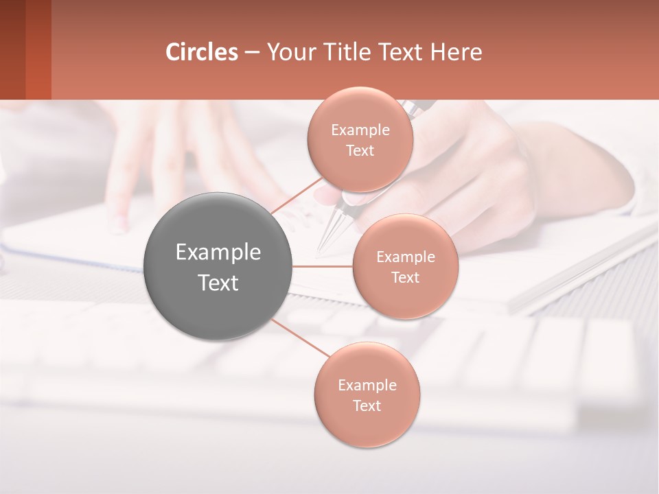 A Person Writing On A Piece Of Paper With A Pen PowerPoint Template