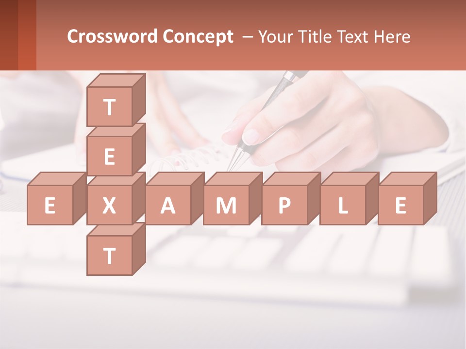 A Person Writing On A Piece Of Paper With A Pen PowerPoint Template