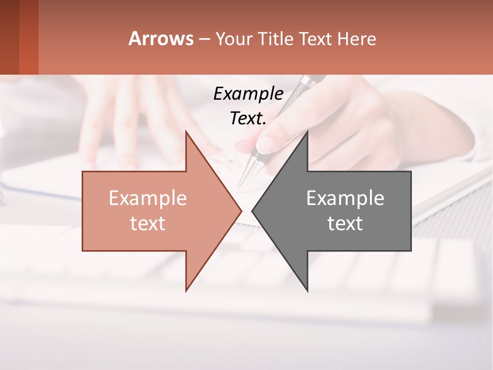 A Person Writing On A Piece Of Paper With A Pen PowerPoint Template