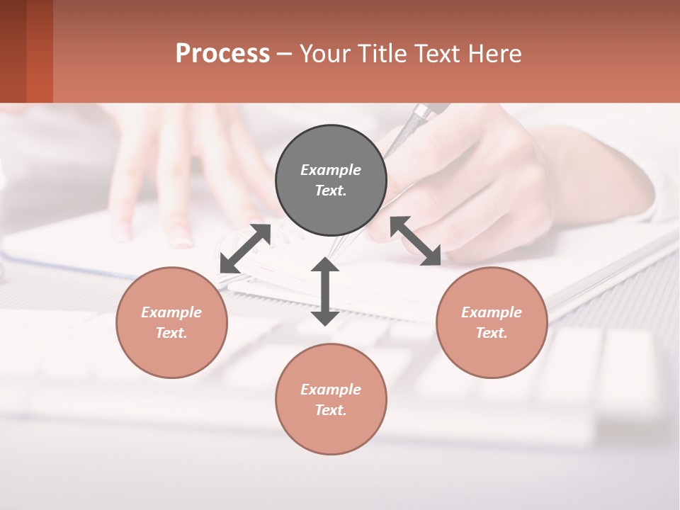 A Person Writing On A Piece Of Paper With A Pen PowerPoint Template