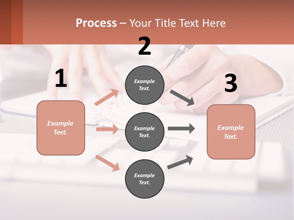 A Person Writing On A Piece Of Paper With A Pen PowerPoint Template
