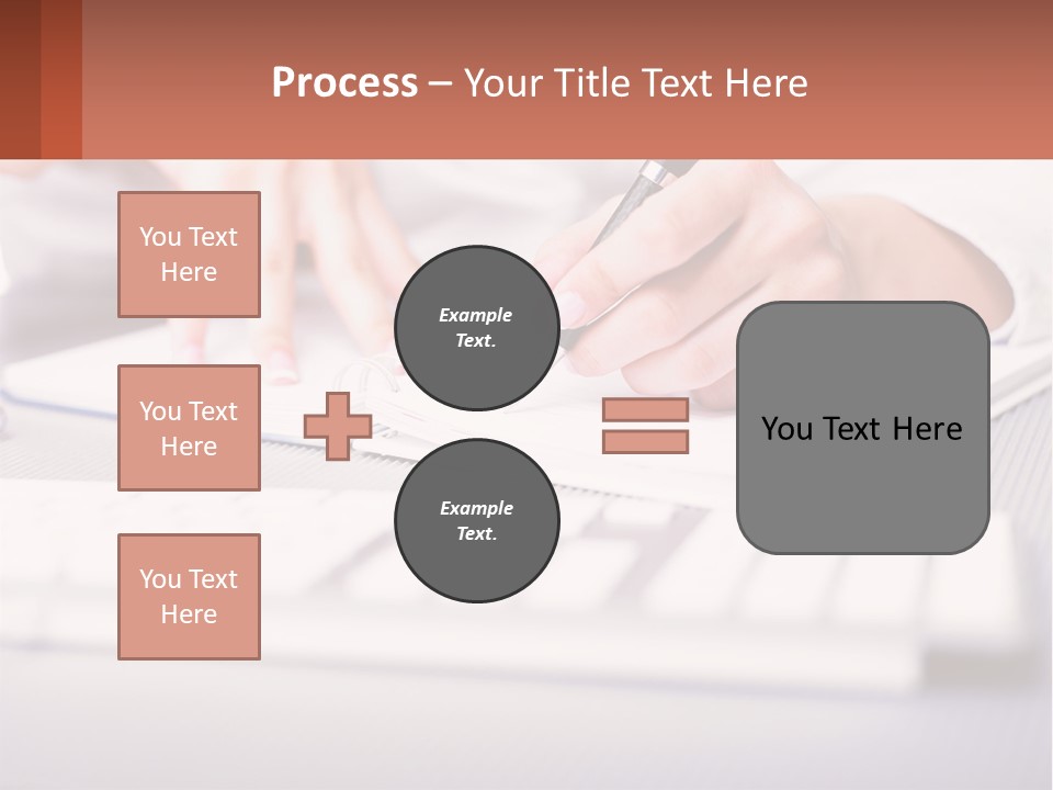 A Person Writing On A Piece Of Paper With A Pen PowerPoint Template