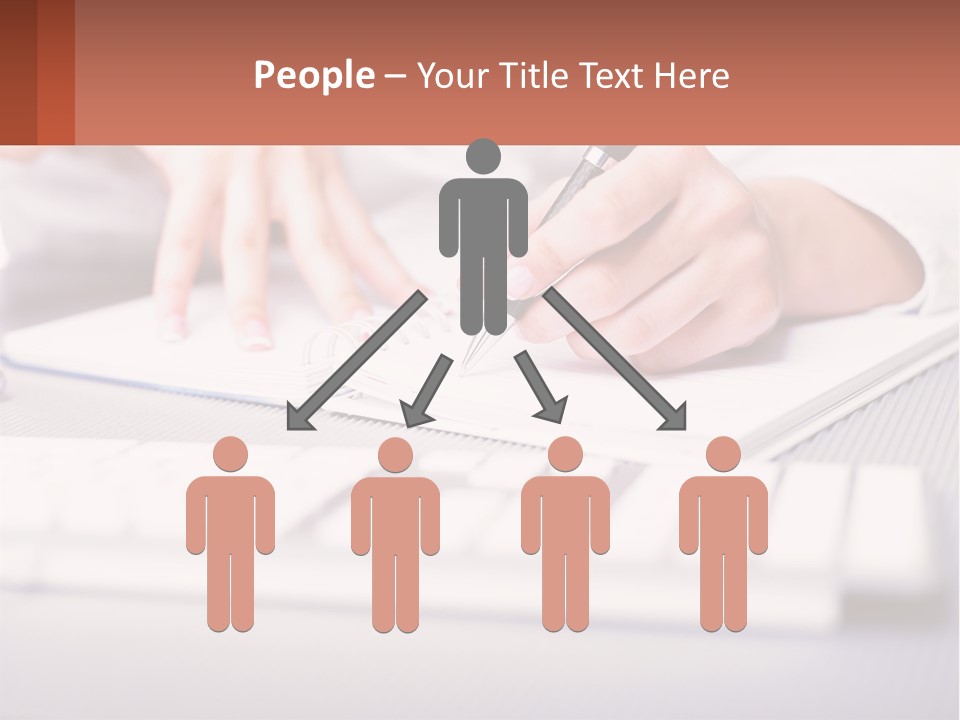 A Person Writing On A Piece Of Paper With A Pen PowerPoint Template