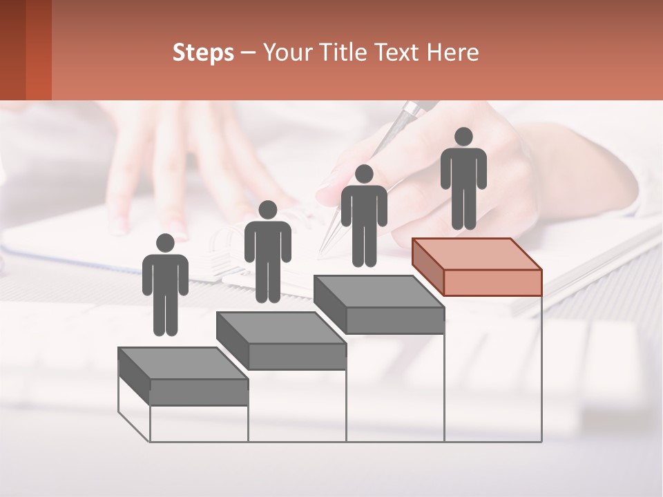 A Person Writing On A Piece Of Paper With A Pen PowerPoint Template