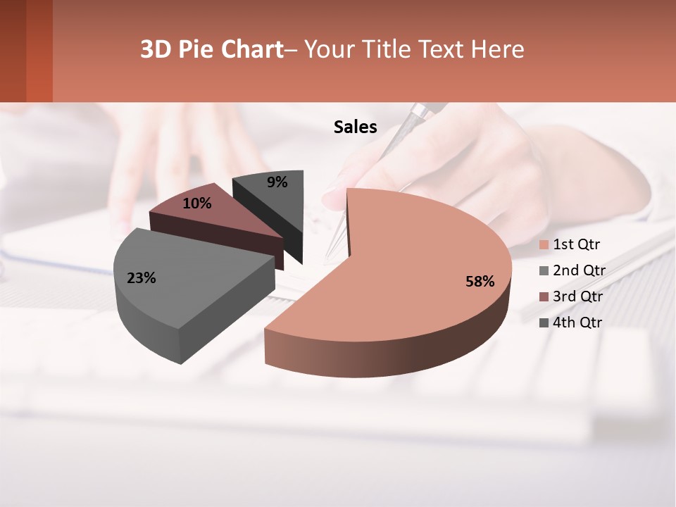 A Person Writing On A Piece Of Paper With A Pen PowerPoint Template