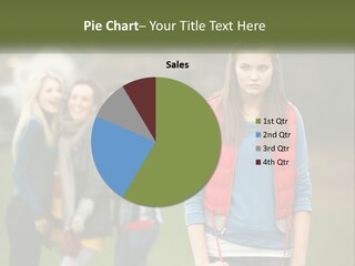 A Group Of Young Women Standing Next To Each Other PowerPoint Template