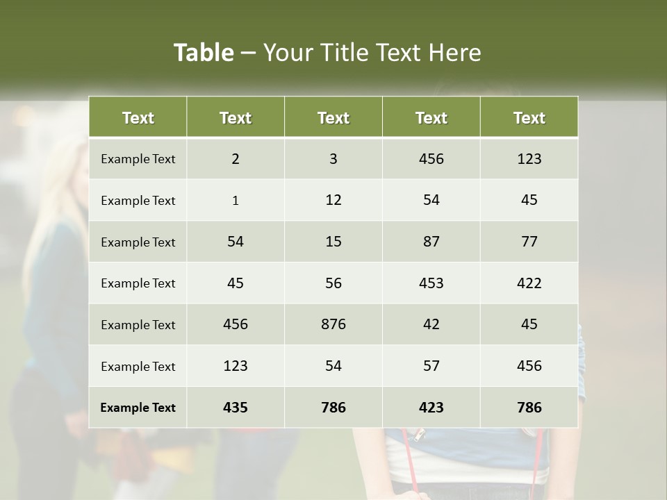 A Group Of Young Women Standing Next To Each Other PowerPoint Template