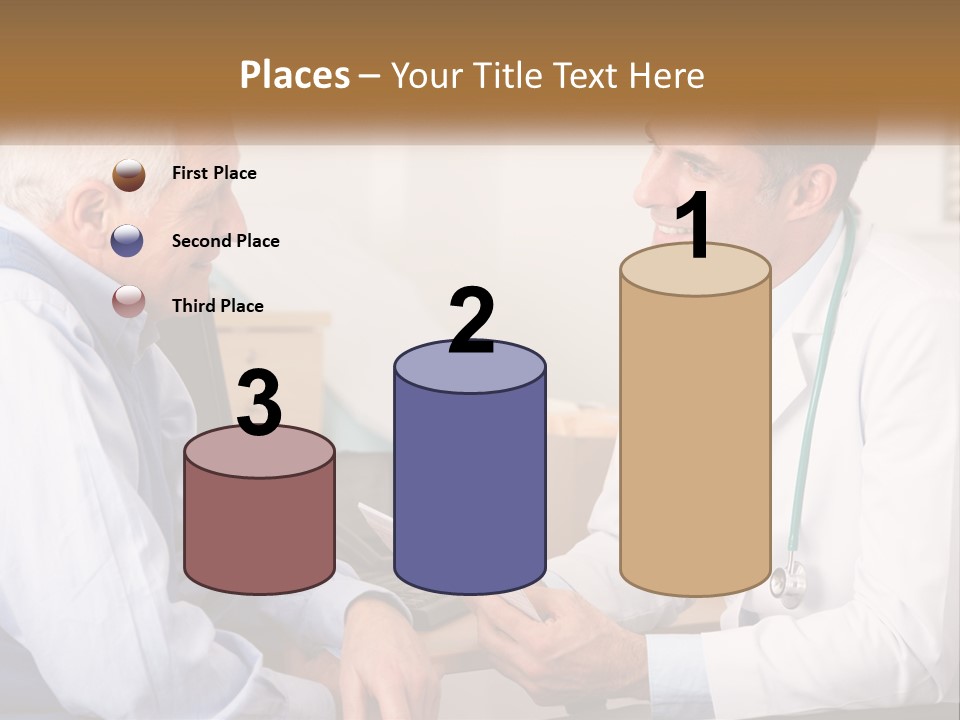 A Doctor Talking To A Patient In His Office PowerPoint Template