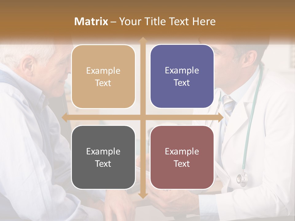 A Doctor Talking To A Patient In His Office PowerPoint Template