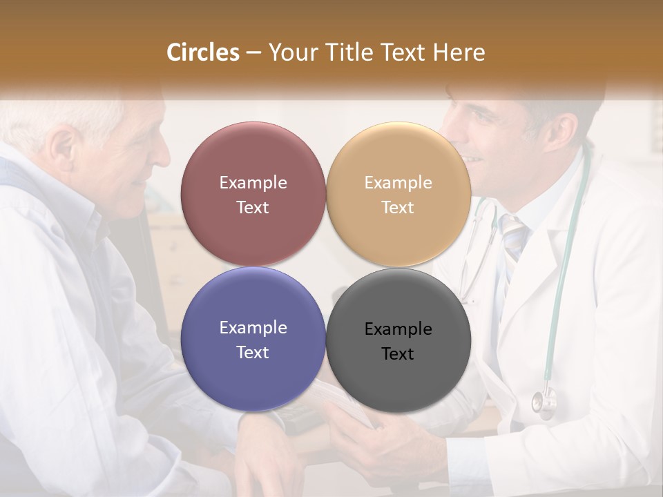 A Doctor Talking To A Patient In His Office PowerPoint Template