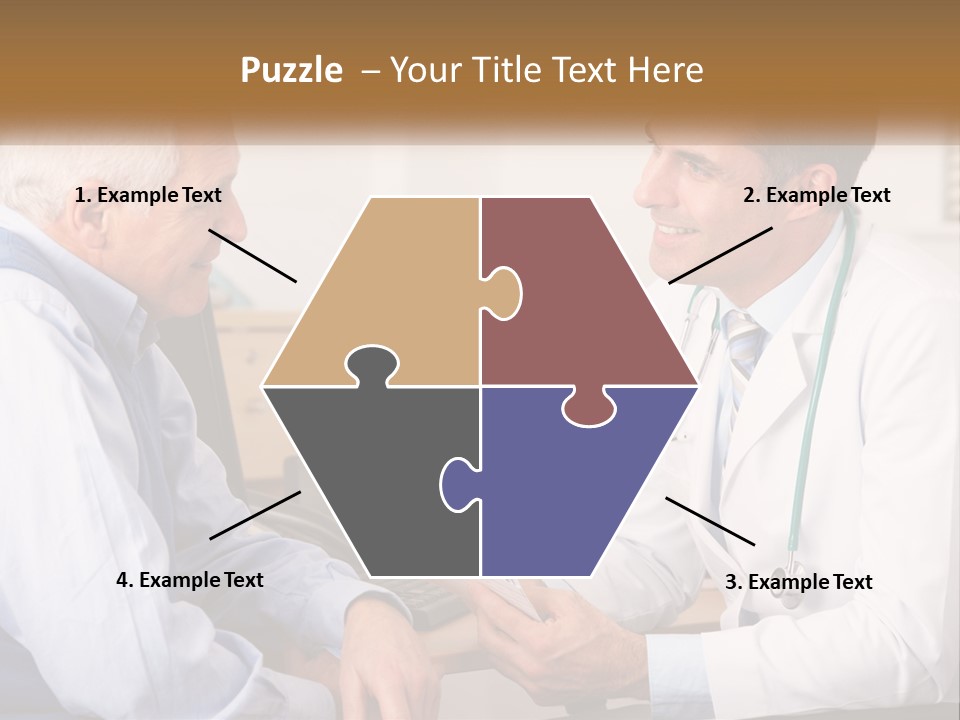 A Doctor Talking To A Patient In His Office PowerPoint Template