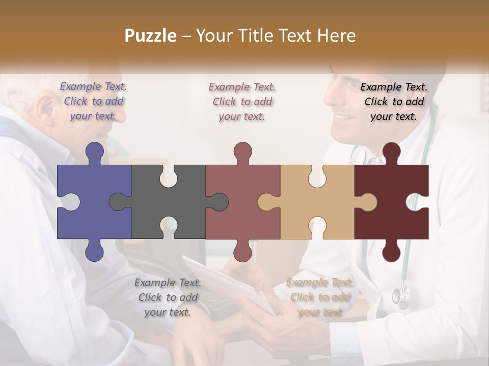 A Doctor Talking To A Patient In His Office PowerPoint Template