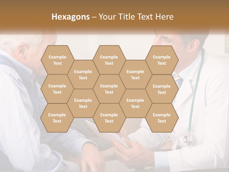 A Doctor Talking To A Patient In His Office PowerPoint Template