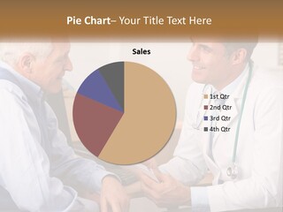 A Doctor Talking To A Patient In His Office PowerPoint Template