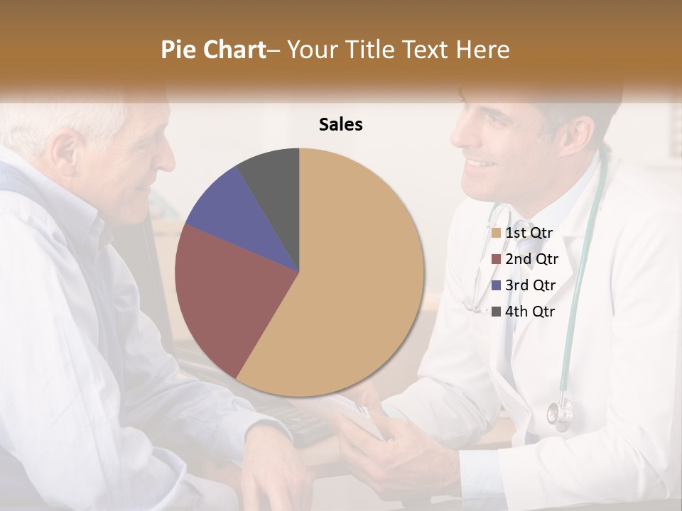 A Doctor Talking To A Patient In His Office PowerPoint Template