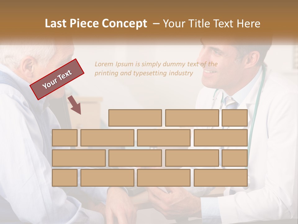 A Doctor Talking To A Patient In His Office PowerPoint Template