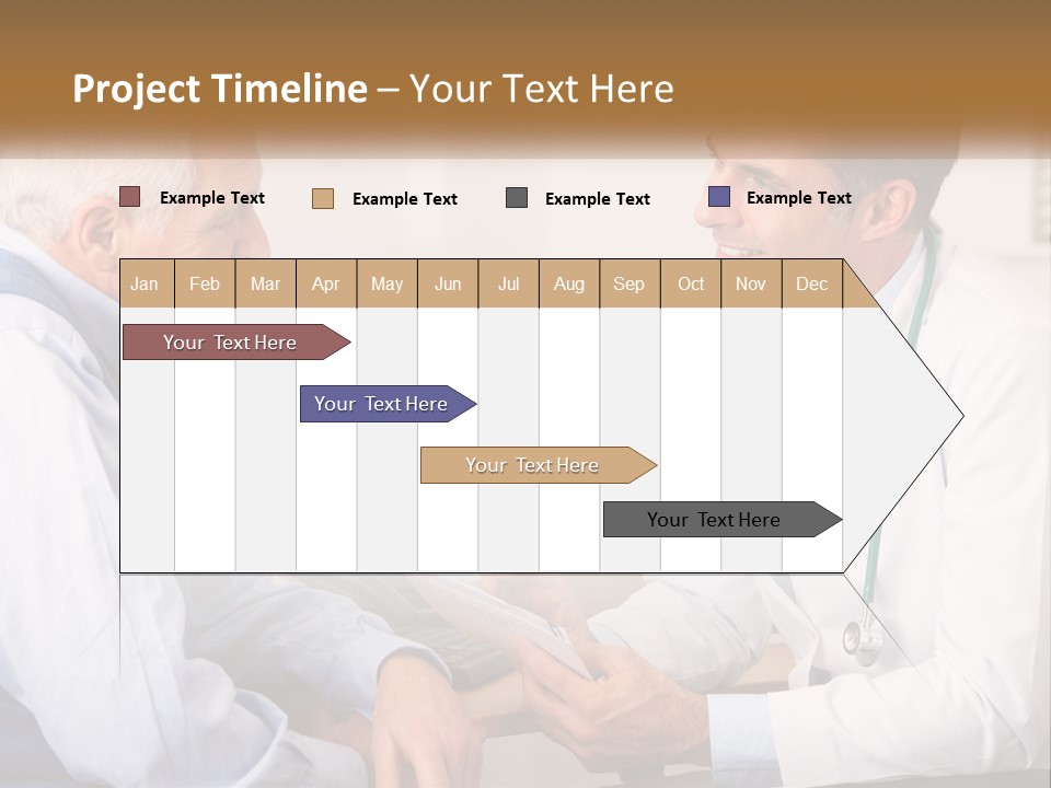 A Doctor Talking To A Patient In His Office PowerPoint Template
