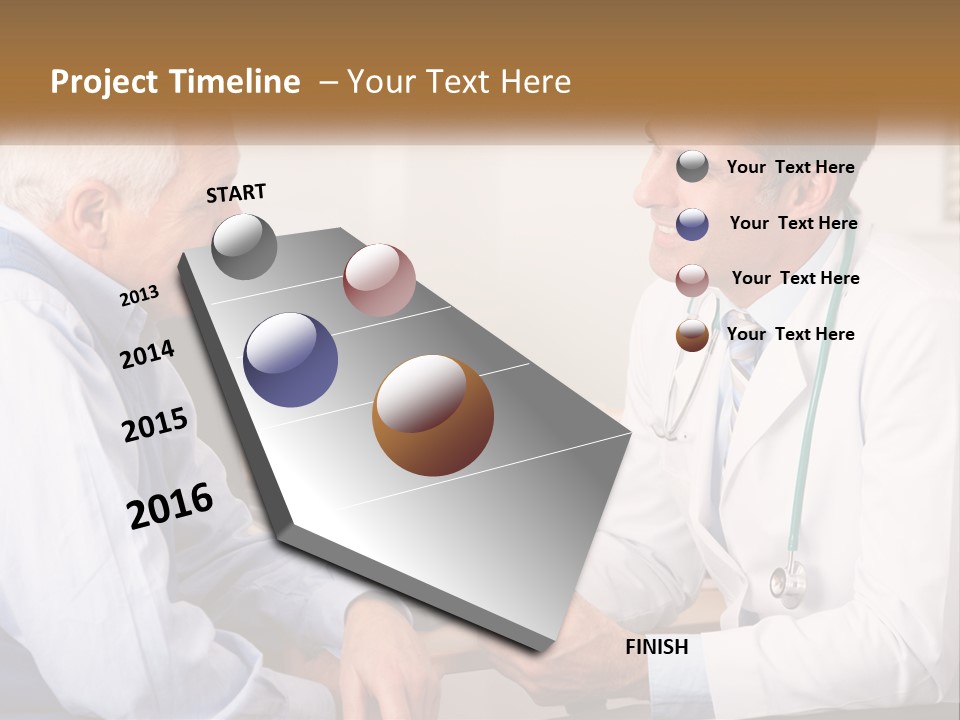 A Doctor Talking To A Patient In His Office PowerPoint Template