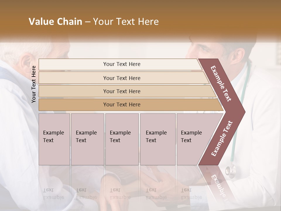 A Doctor Talking To A Patient In His Office PowerPoint Template