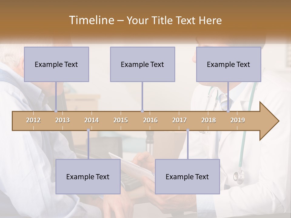 A Doctor Talking To A Patient In His Office PowerPoint Template