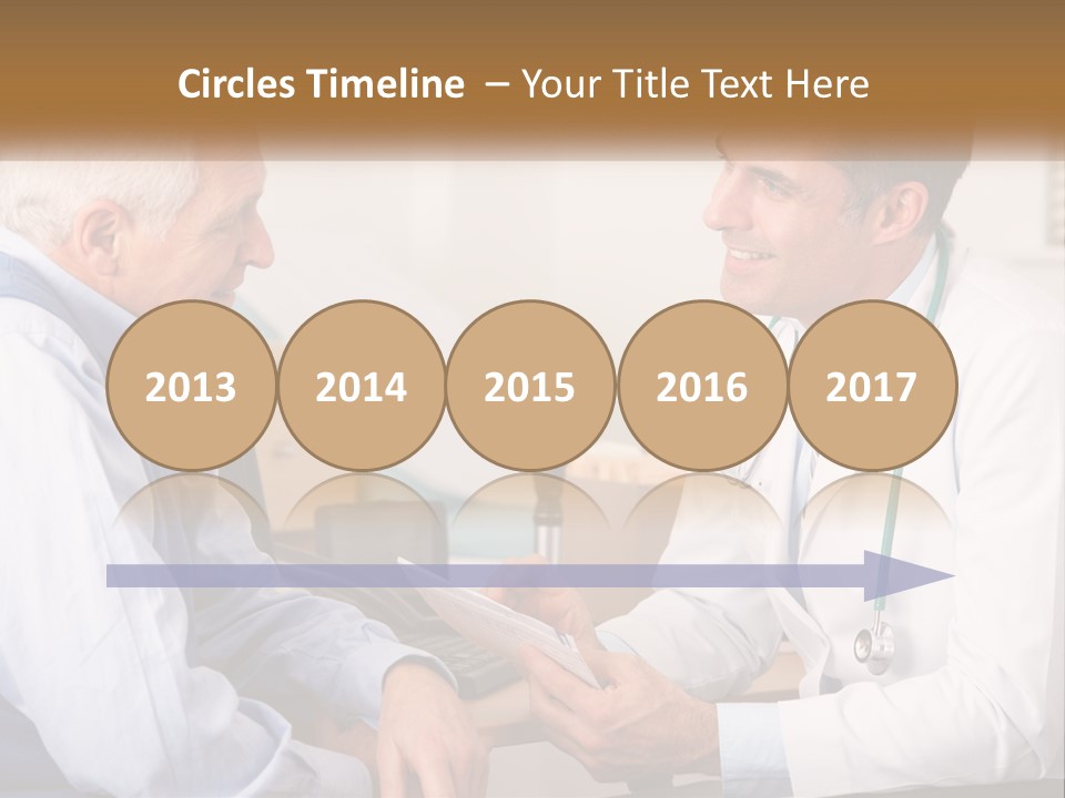 A Doctor Talking To A Patient In His Office PowerPoint Template
