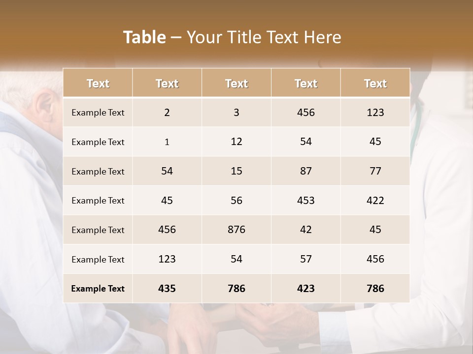 A Doctor Talking To A Patient In His Office PowerPoint Template