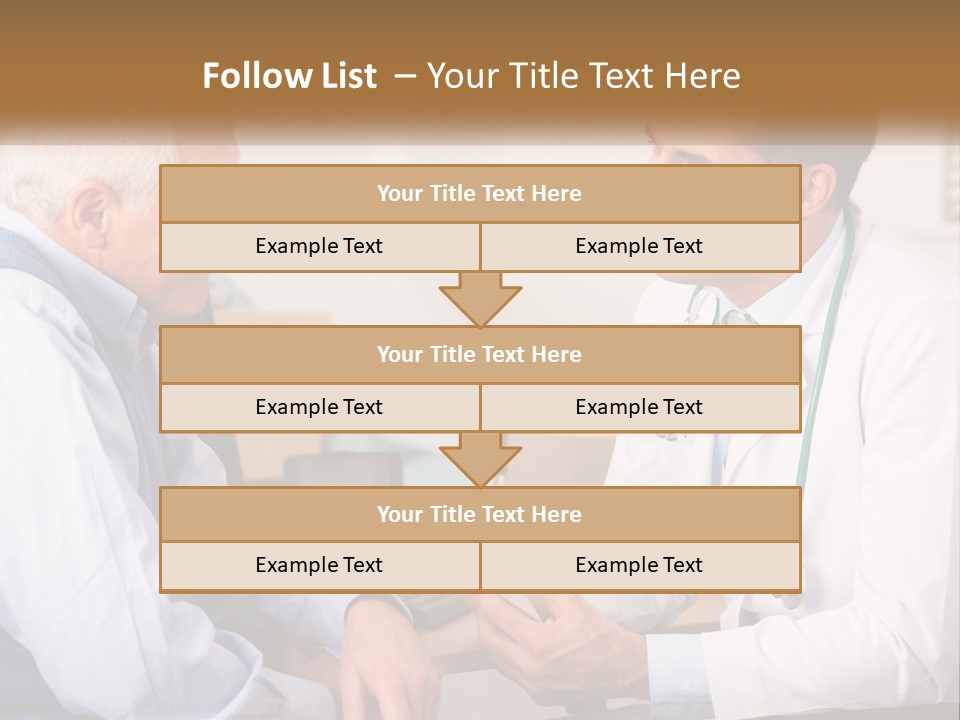 A Doctor Talking To A Patient In His Office PowerPoint Template