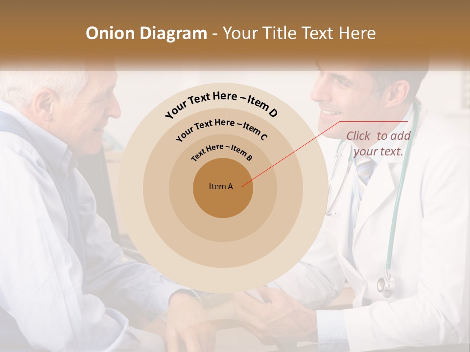 A Doctor Talking To A Patient In His Office PowerPoint Template