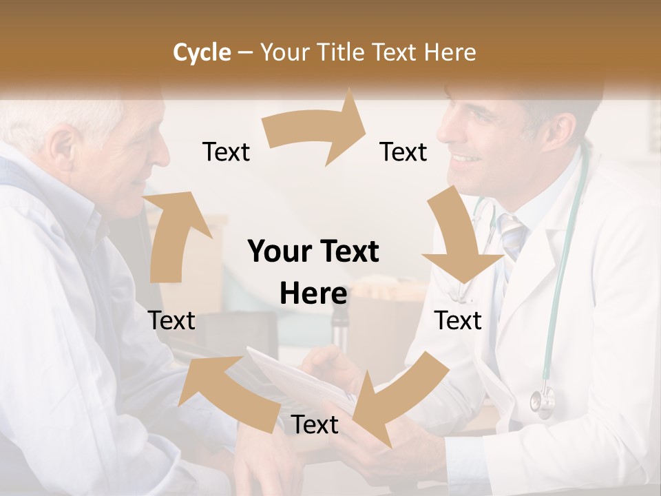 A Doctor Talking To A Patient In His Office PowerPoint Template