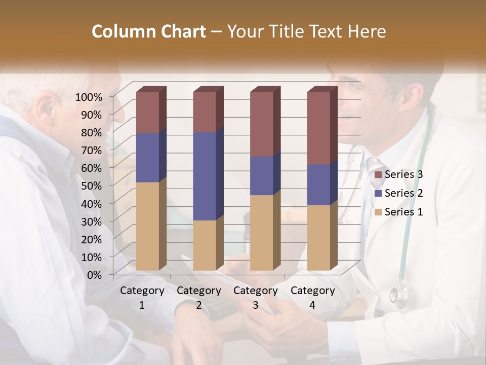 A Doctor Talking To A Patient In His Office PowerPoint Template