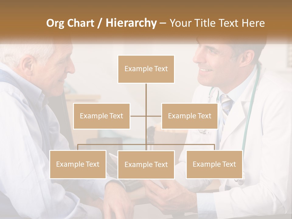 A Doctor Talking To A Patient In His Office PowerPoint Template