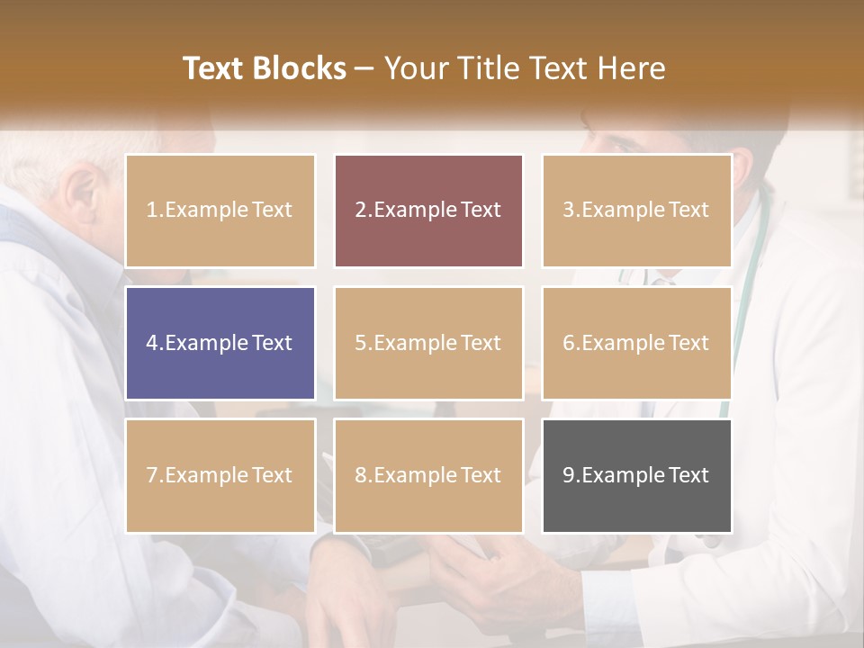 A Doctor Talking To A Patient In His Office PowerPoint Template