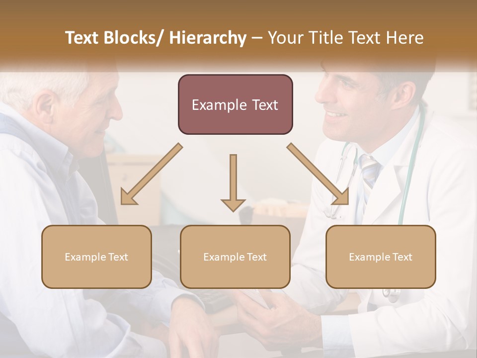 A Doctor Talking To A Patient In His Office PowerPoint Template