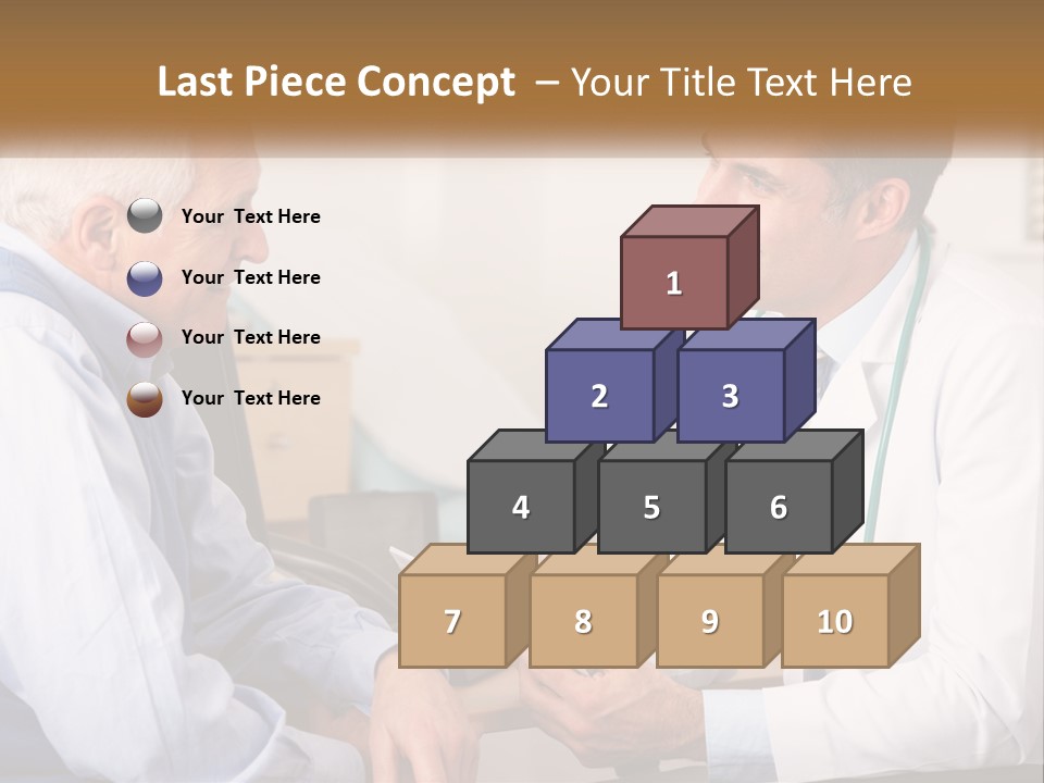 A Doctor Talking To A Patient In His Office PowerPoint Template