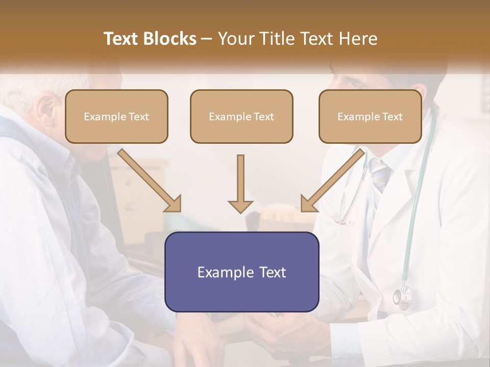 A Doctor Talking To A Patient In His Office PowerPoint Template