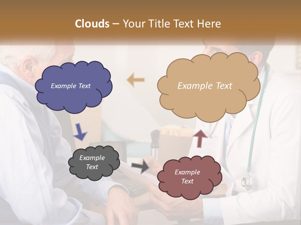 A Doctor Talking To A Patient In His Office PowerPoint Template