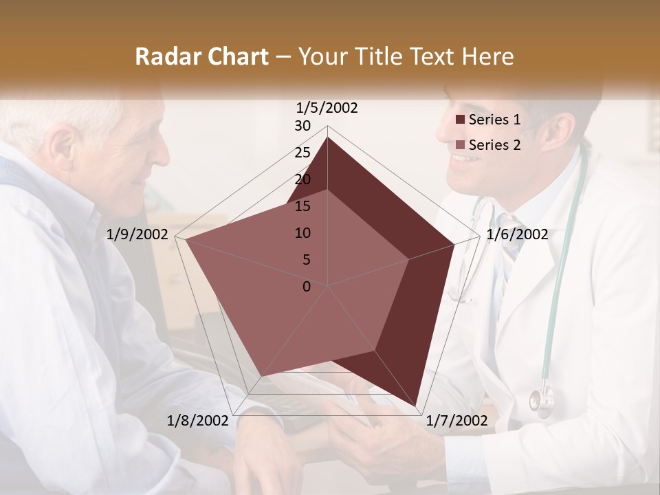 A Doctor Talking To A Patient In His Office PowerPoint Template