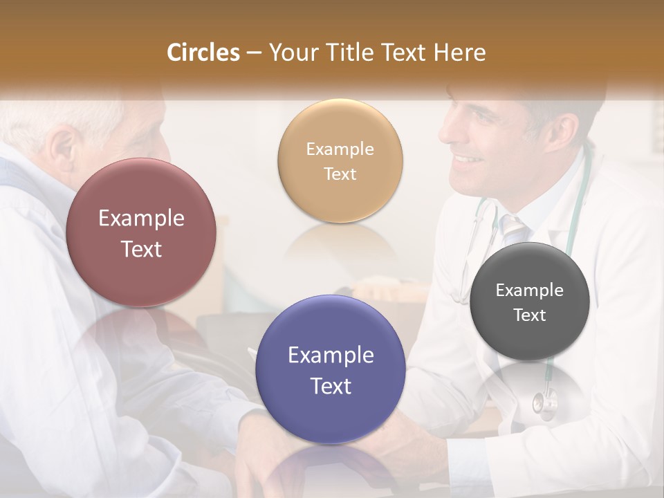 A Doctor Talking To A Patient In His Office PowerPoint Template