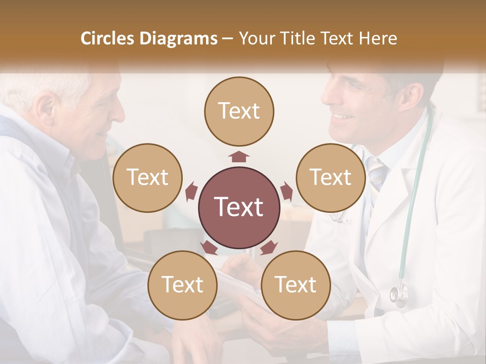 A Doctor Talking To A Patient In His Office PowerPoint Template