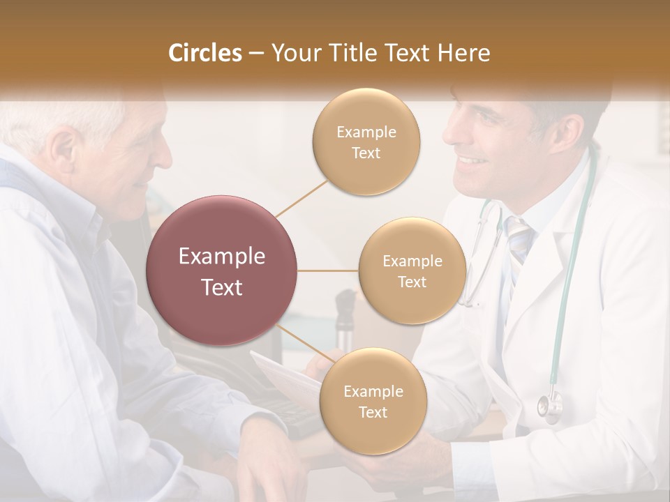 A Doctor Talking To A Patient In His Office PowerPoint Template