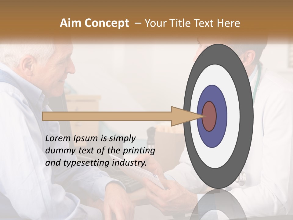 A Doctor Talking To A Patient In His Office PowerPoint Template