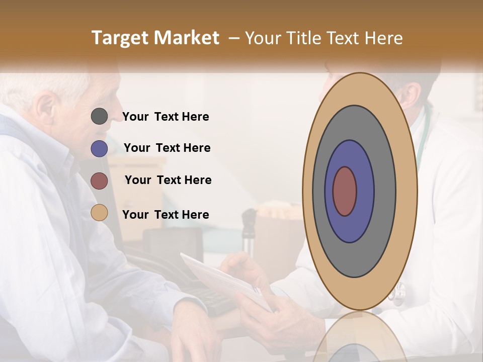 A Doctor Talking To A Patient In His Office PowerPoint Template