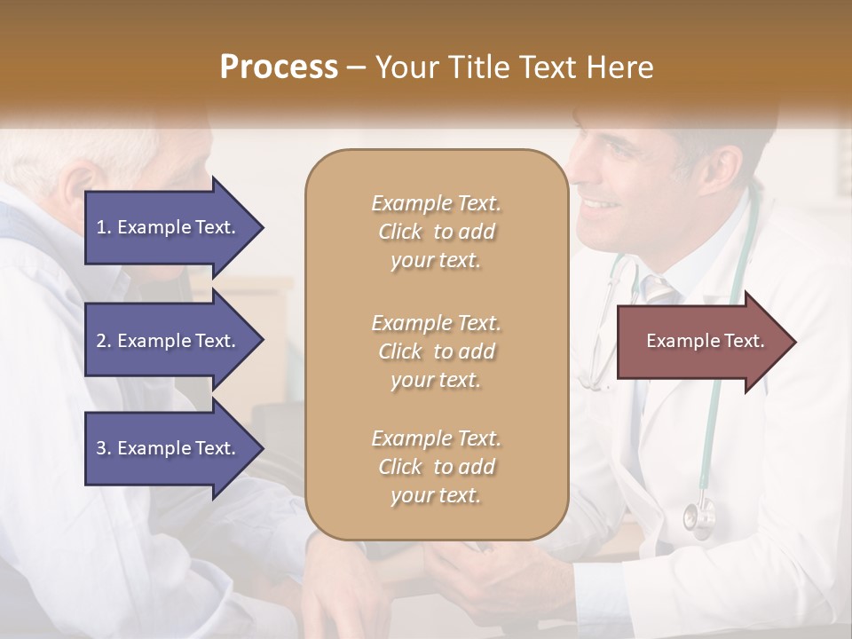 A Doctor Talking To A Patient In His Office PowerPoint Template