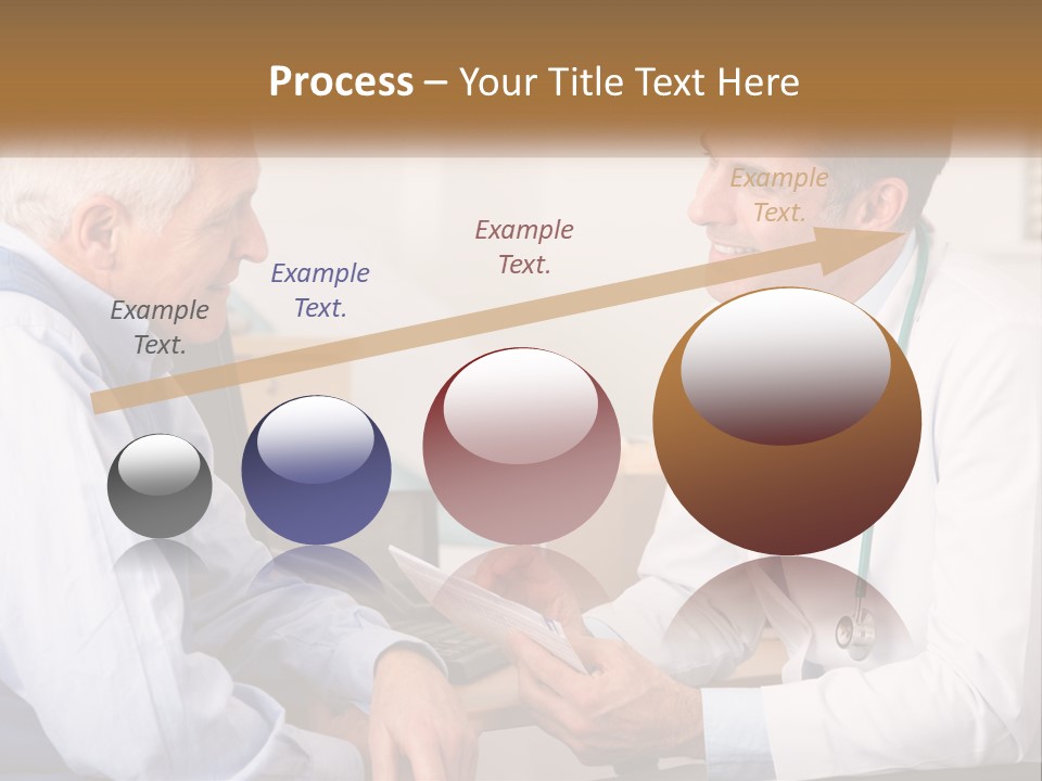 A Doctor Talking To A Patient In His Office PowerPoint Template