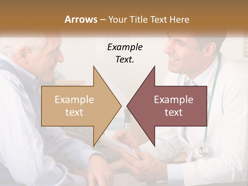 A Doctor Talking To A Patient In His Office PowerPoint Template