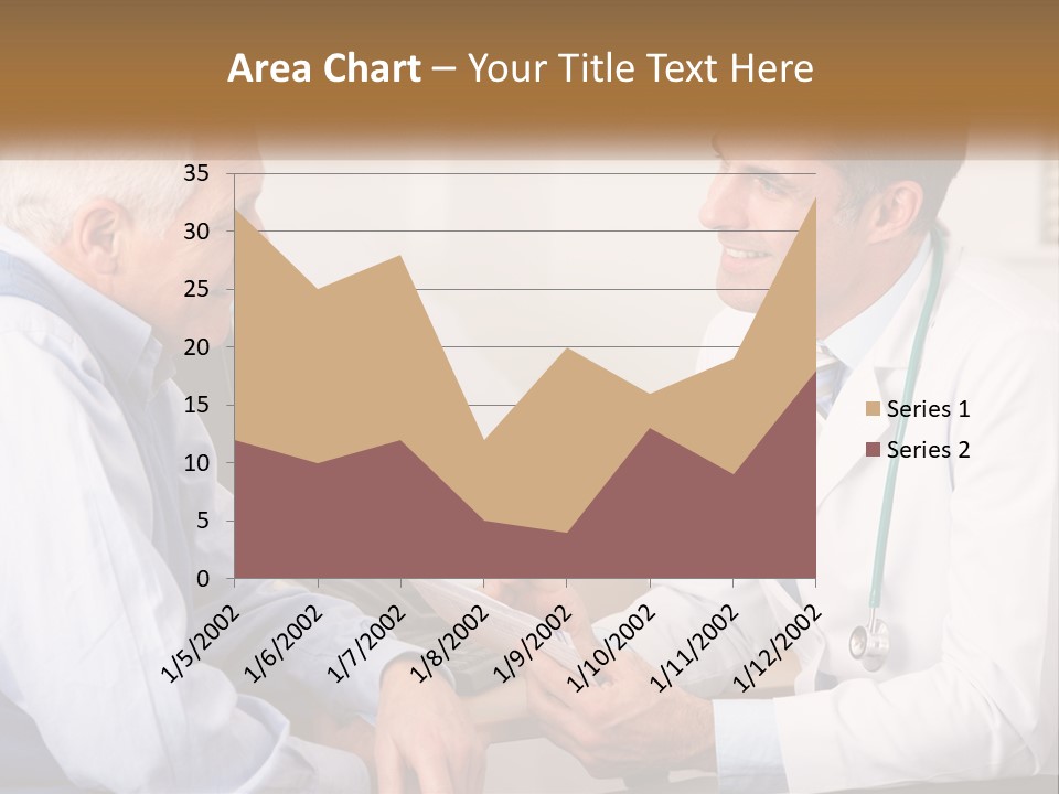 A Doctor Talking To A Patient In His Office PowerPoint Template
