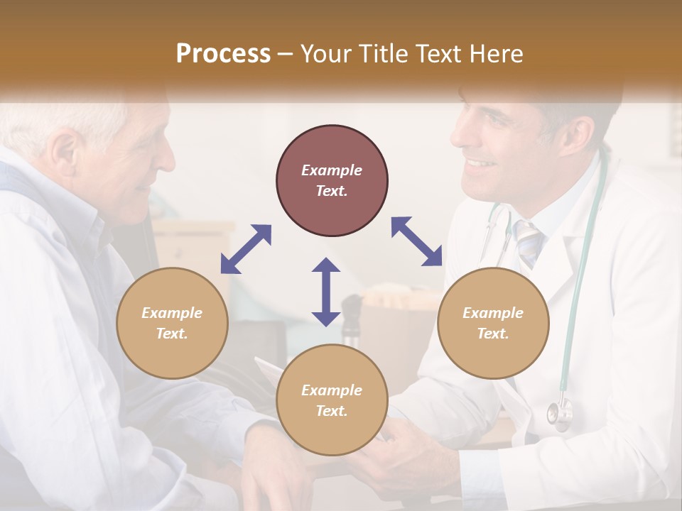 A Doctor Talking To A Patient In His Office PowerPoint Template