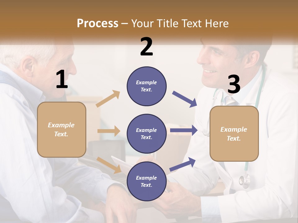 A Doctor Talking To A Patient In His Office PowerPoint Template