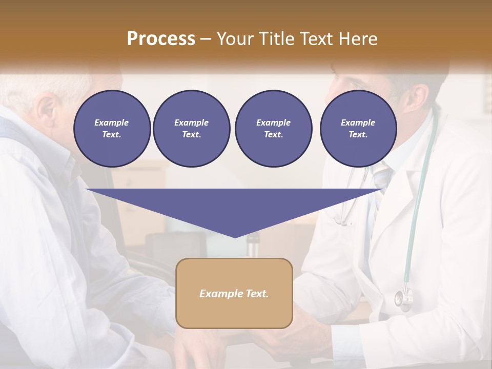A Doctor Talking To A Patient In His Office PowerPoint Template